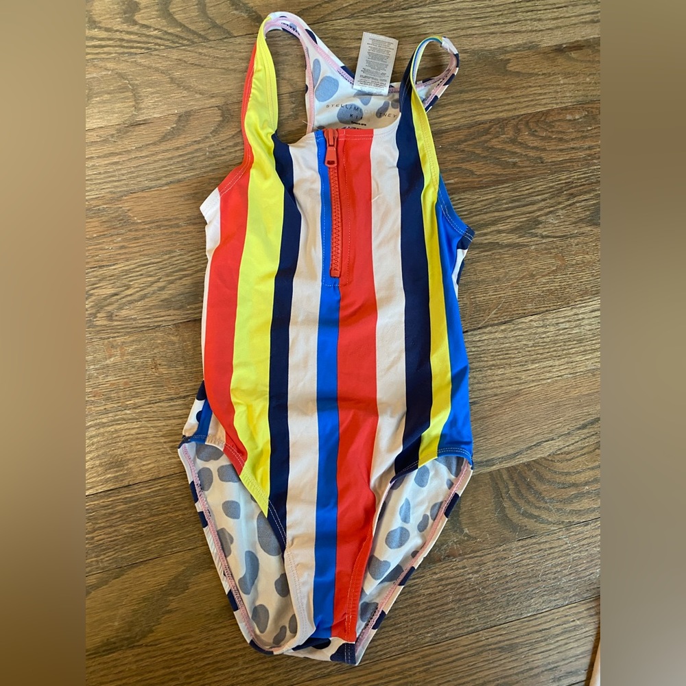 Stella McCartney girls swimsuit with zip details in size 6
